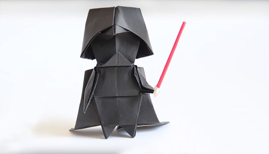 Dude... aragami! Não é Origami! Embora... yah, deixa estar... ninja Vader!
