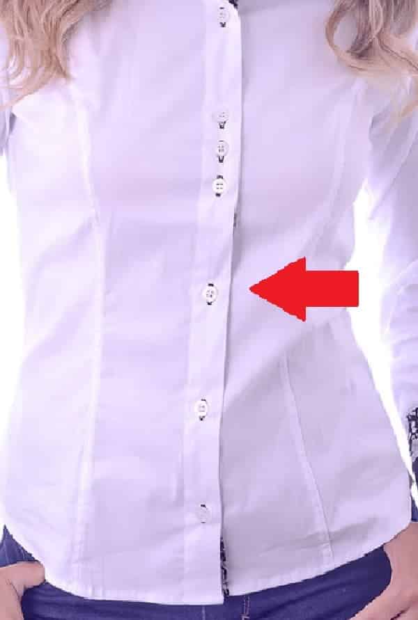 camisa com botão feminina