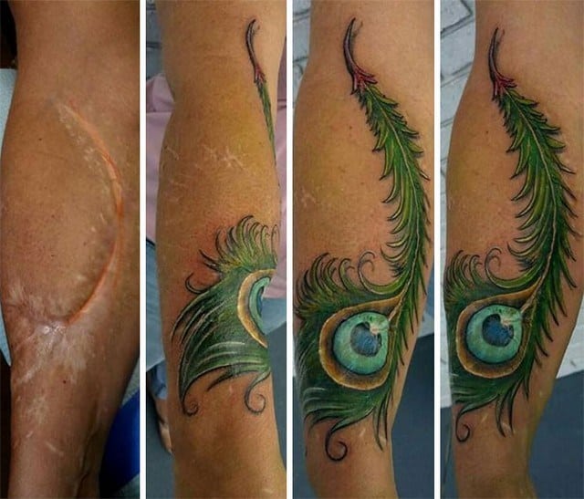 21 ideias criativas de tatuagens para cobrir cicatrizes