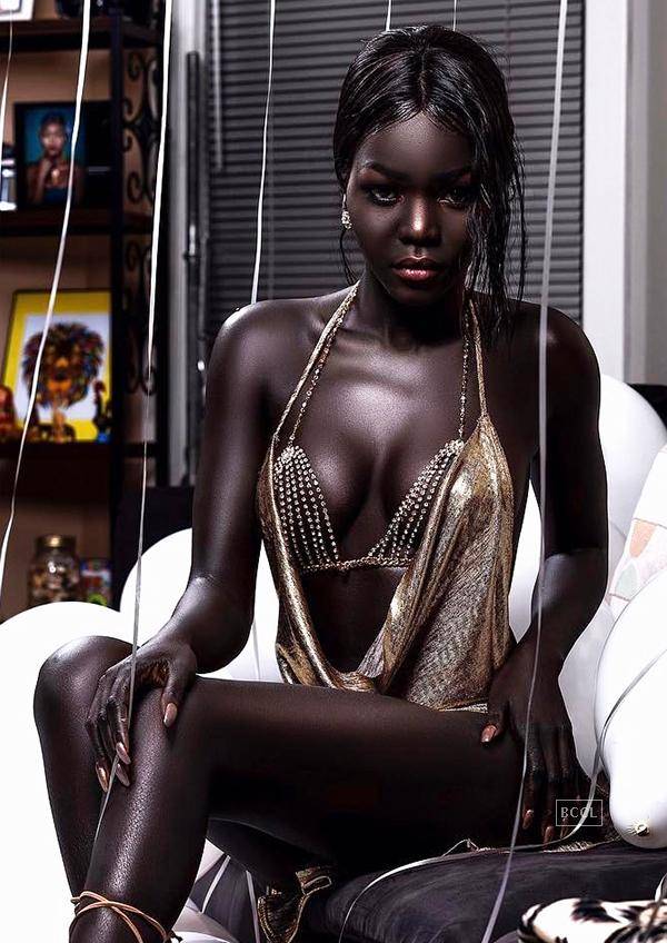 For Her Beautiful Dark Skin Tone South Sudanese Model Nyakim Gatwech