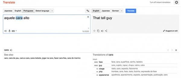 Foi LITERALMENTE uma tradução feita no Google Tradutor. Os caras