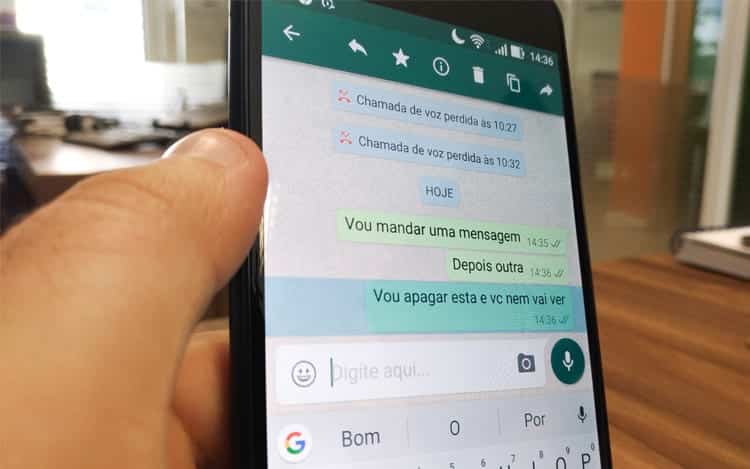 Como apagar mensagens no WhatsApp antes e depois do tempo limite
