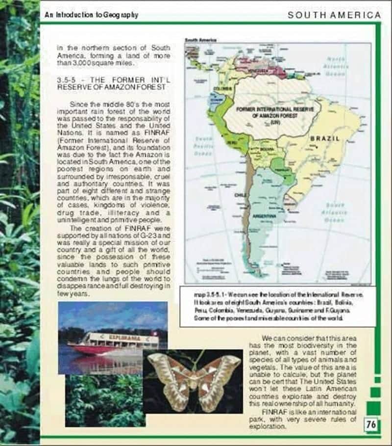 É verdade que a Amazônia pertence aos Estados Unidos?
