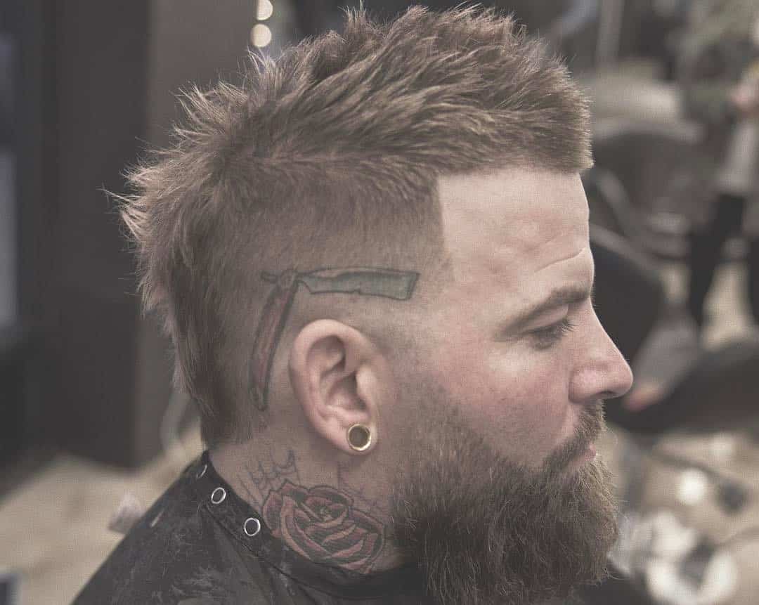 moicano punk masculino