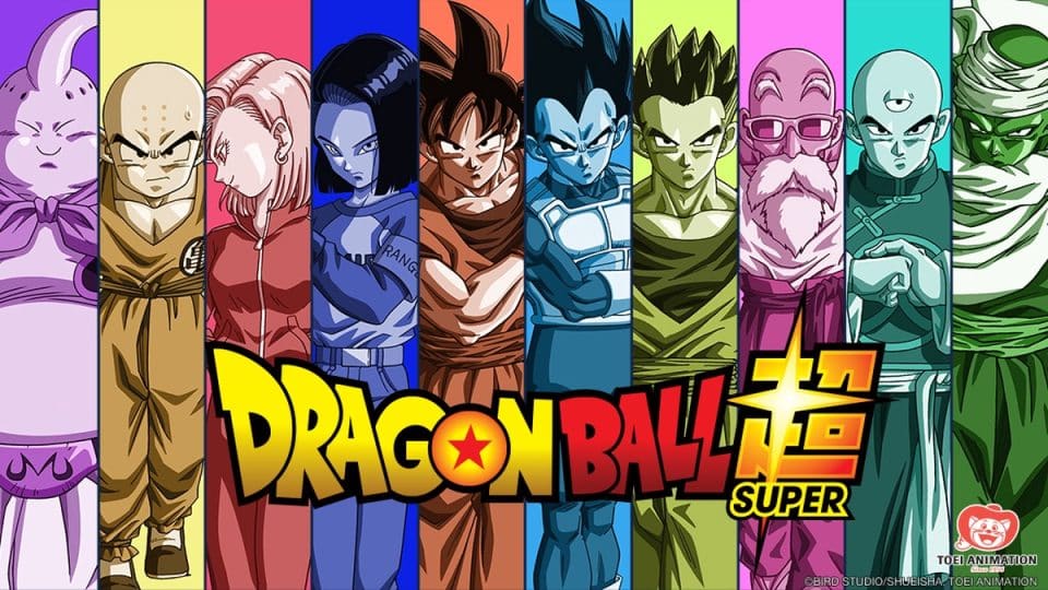 Pôster do Dragon Ball Super que está entre os melhores animes