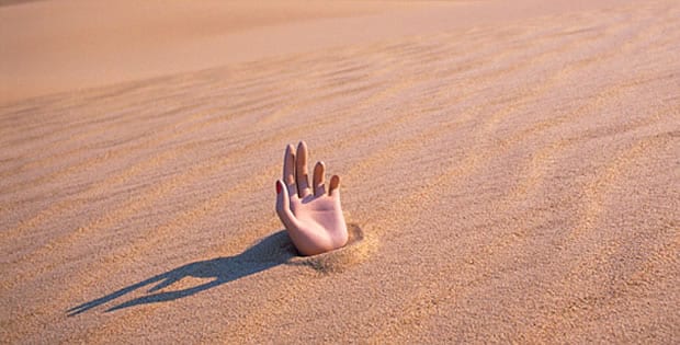 Uma paisagem surreal de deserto onde a areia movediça 00497 00