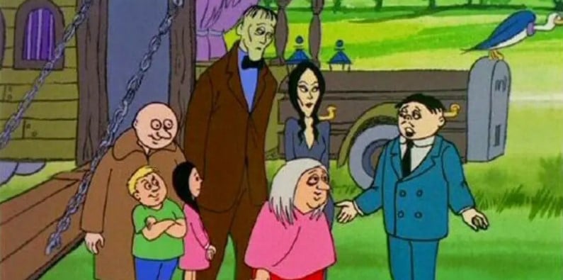 Imagem do deenho animado Família Addams