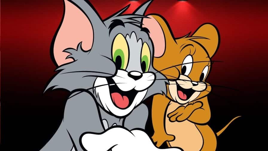 Imagem do desenho animado antigo Tom e Jerry