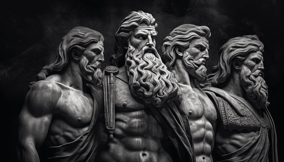 Deuses Gregos estátuas