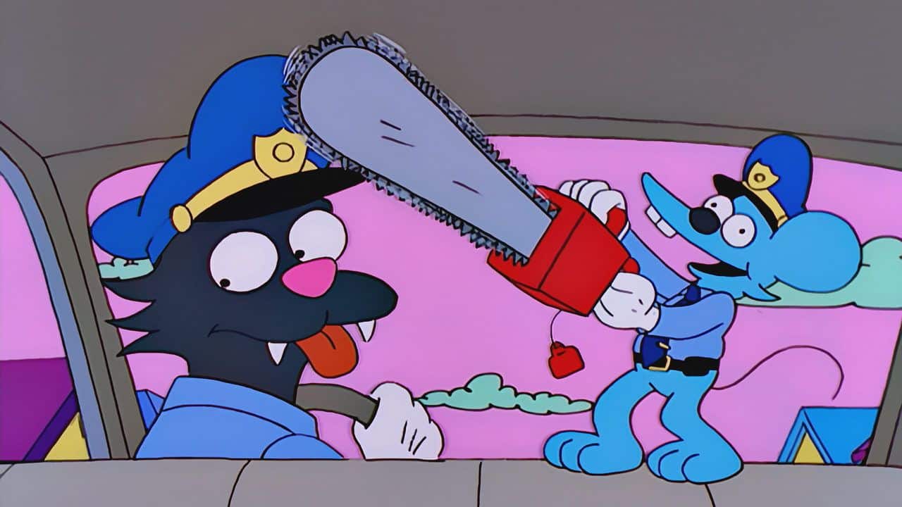 Fotografia do Coçadinha no Simpsons para ilustração do item