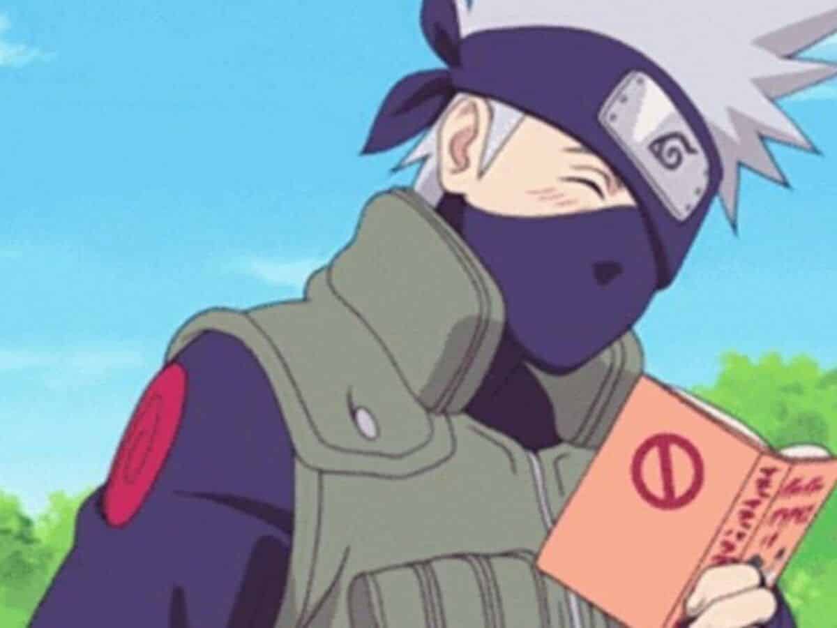 naruto tentando ver o rosto de kakashi