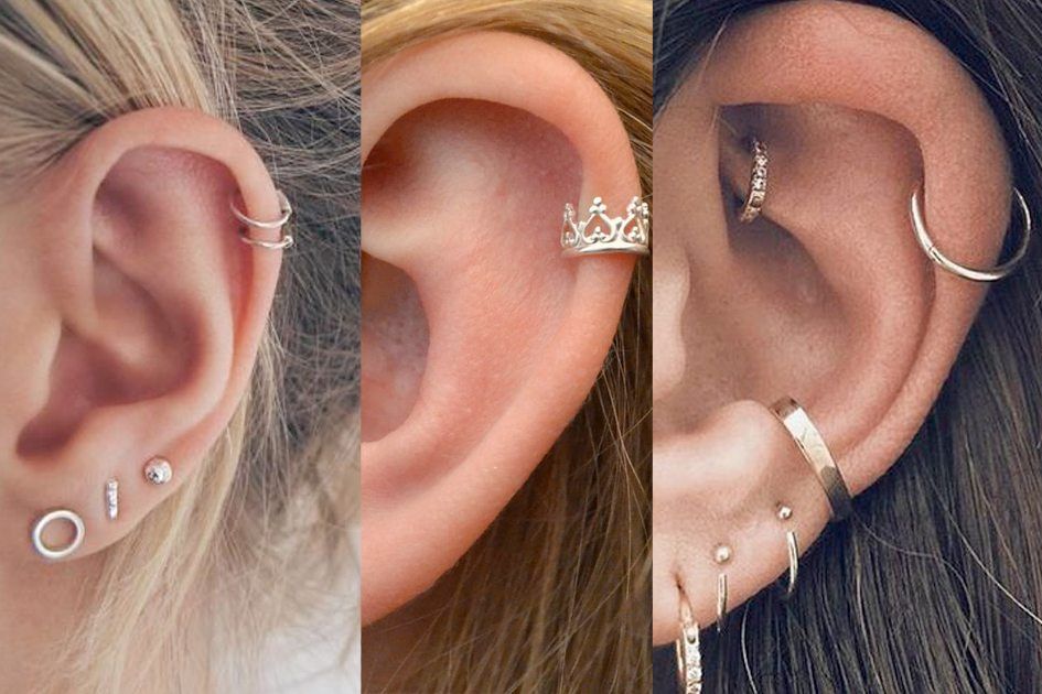 PIERCING NA ORELHA: Tipos e nomes de piercings na orelha que vão te  surpreender! 