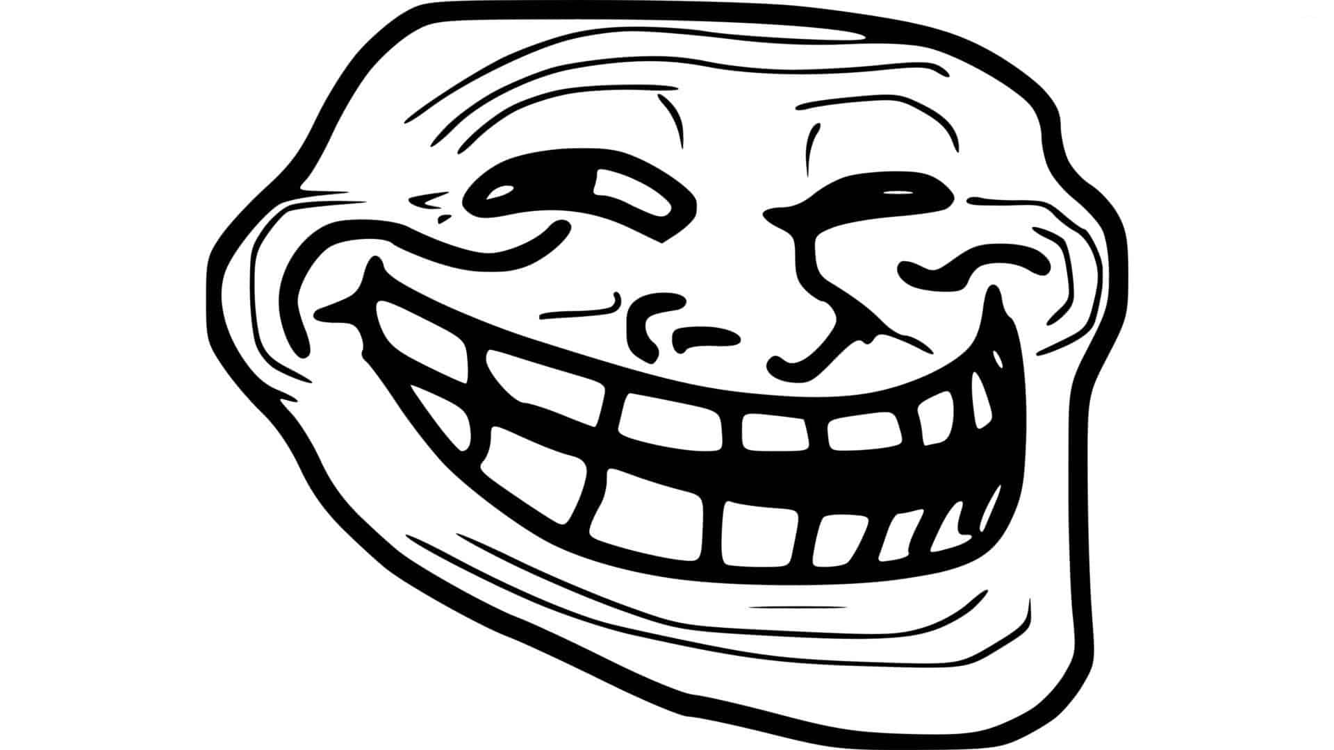 Por que o trollface está tão assustador agora? #trollface #trollfacesa