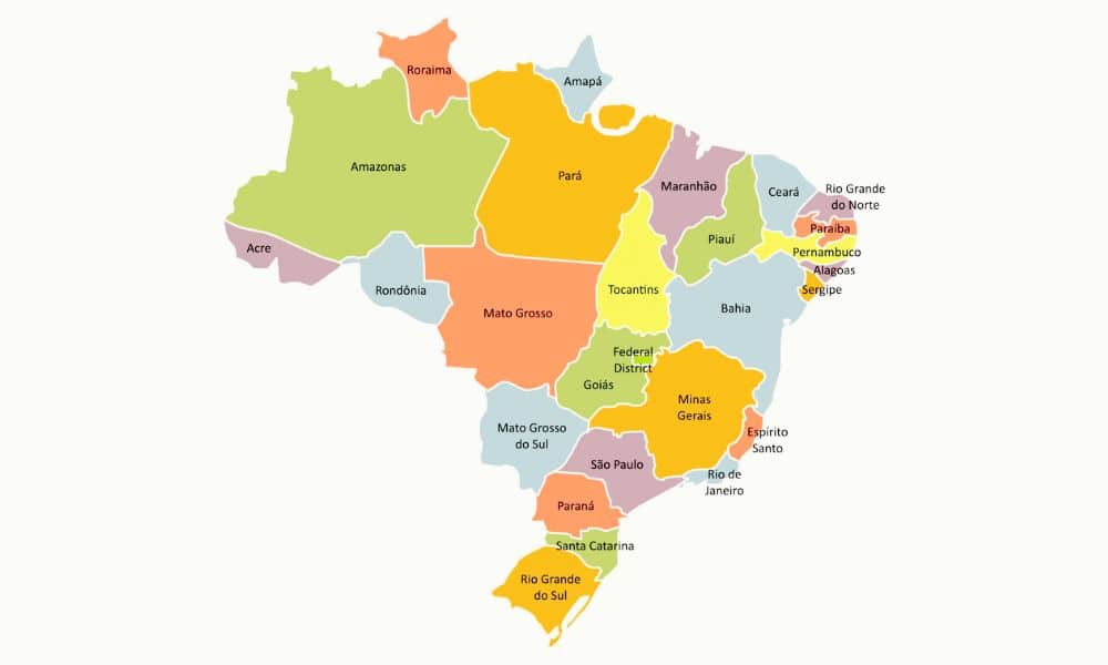Quais são os 12 maiores estados do Brasil?