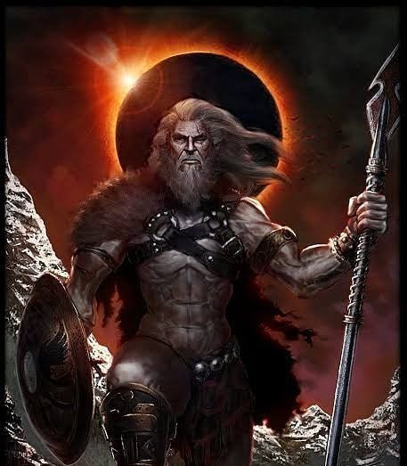 O deus nórdico Tyr (gravura)
