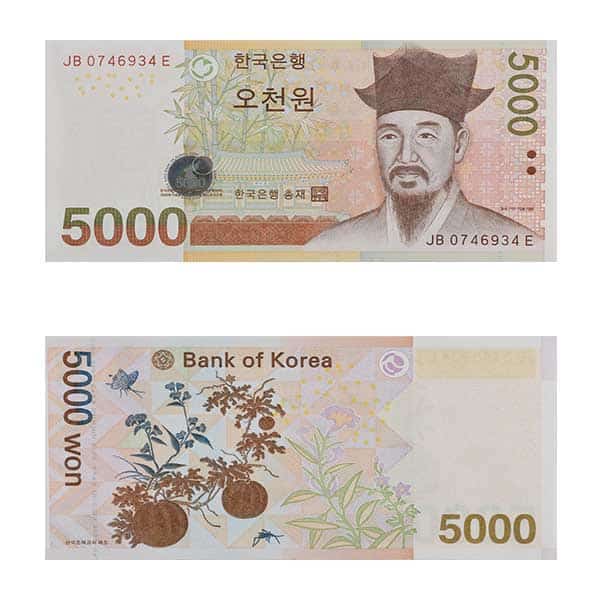 qual é a moeda da coreia do sul