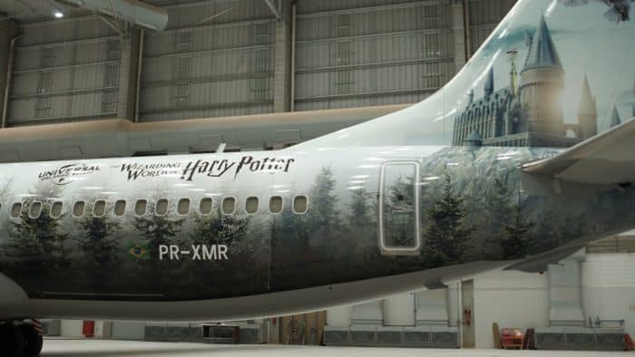 Avião do Harry Potter: parceria entre a Gol e a Universal